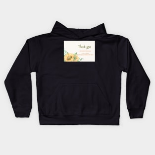 Thank You For Your Purchase Card (Thanksgiving Day) - 04 Kids Hoodie
